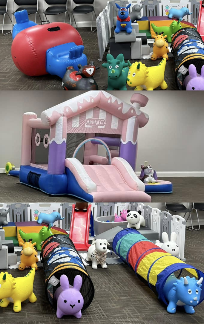 bouncy party inflatables and soft play rides