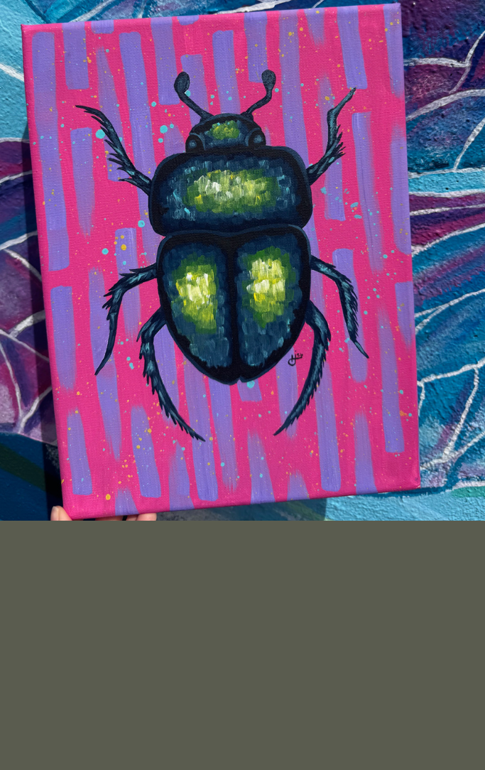 beetle canvas painting