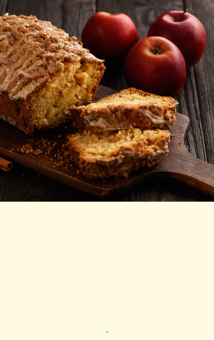 apple bread with apples