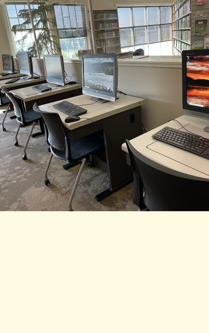 computer lab at the Pomeroy Library