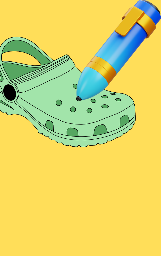 3d pen and croc