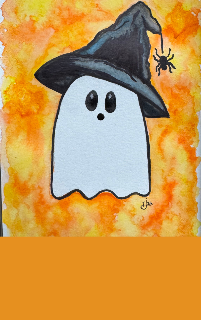 ghost watercolor