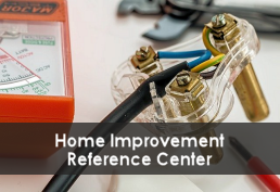 reads "Home Improvement Reference Center" over wiring equipment