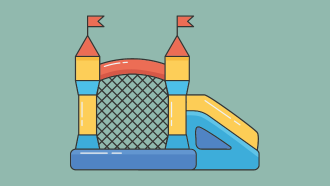 bounce house graphic