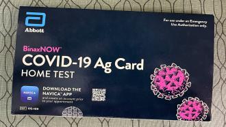BinaxNOW test kit